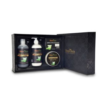 African Black Soap Lotion Body Wash Whipped Shea Butter Bundle Of 4