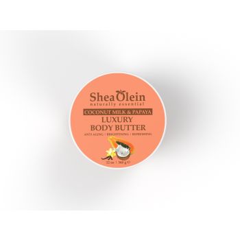 Coconut Milk & Papaya Luxury Body Butter (12oz)