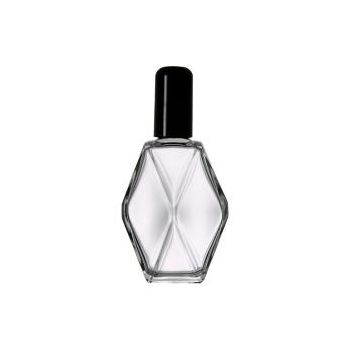 30ml Diamond Shape Glass Bottles with Black Cap