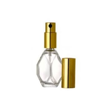 8ml Diamond Shape Glass Bottle With Gold atomizer