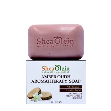 Amber Oudh Aromatherapy Soap Bar with Rosemary & Amber Extract