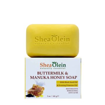 Buttermilk & Manuka Honey Soap Bar with Black Seed & Evening Primros