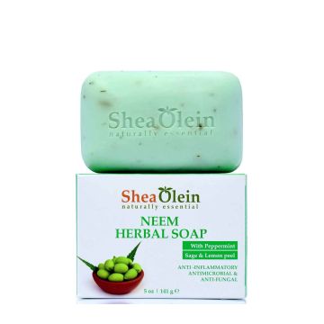 Neem Herbal Soap With Peppermint, Sage, lemon Peel