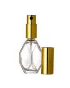 8ml Diamond Shape Glass Bottle With Gold atomizer